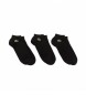 Lacoste Pacote de trs pares de meias desportivas pretas