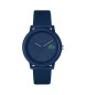 Lacoste 12.12 horloge met marine siliconen band