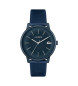 Lacoste Orologio 12.12 Move in silicone con tre lancette blu scuro