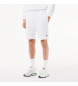 Lacoste Hvide shorts med børstet plys