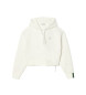 Lacoste White hooded sweatshirt