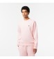 Lacoste Sweatshirt Jogger Algodo orgnico cor-de-rosa
