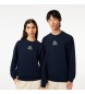 Lacoste Jogger-sweatshirt med marineblåt mærkeprint