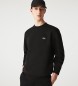 Lacoste Sweatshirt med logotyp svart
