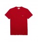 Lacoste T-shirt i pimabomuld rd