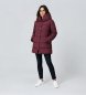 Lauren Ralph Lauren Manteau en plumes avec capuche grenat