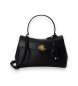 Lauren Ralph Lauren Bolsa satchel Farrah pequena de napa preta