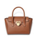 Lauren Ralph Lauren Tanner kleine leren tas in bruin leer