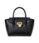 Lauren Ralph Lauren Tanner kleine leren tas zwart