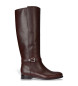 Lauren Ralph Lauren Brooke II tall boot in brown calfskin leather
