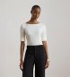 Lauren Ralph Lauren Hvid t-shirt med bådhals