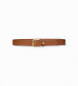 Lauren Ralph Lauren Leather belt with brown logo buckle