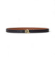 Lauren Ralph Lauren Reversible leather belt with logo black, brown