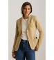 Lauren Ralph Lauren Giacca in jacquard intrecciato beige