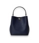 Lauren Ralph Lauren Borsa a secchiello Reese piccola in pelle crossbody blu marino