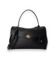 Lauren Ralph Lauren Black nappa medium Farrah satchel bag