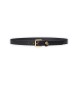 Lauren Ralph Lauren Ceinture étroite en cuir avec logo noir