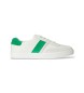 Lauren Ralph Lauren Zapatillas Braylee bicolor de piel y ante blanco, verde