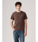 Levi's T-shirt Original Housemark marron