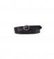 Levi's Cinturon de piel Athena Plus Negro