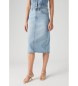 Levi's High Rise Slit skirt blue