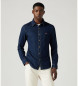 Levi's Camisa Battery Housemark azul-marinho de corte justo