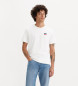 Levi's T-shirt branca estampada com gola redonda