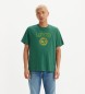 Levi's T-shirt stampata verde vestibilità ampia