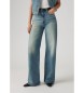 Levi's Ribcage Jeans mit weitem Bein blau