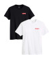 Levi's Set med 2 grafiska T-shirts svart, vit