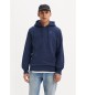 Levi's Felpa con cappuccio blu navy originale