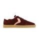 Voile blanche Leder Sneakers Ines kastanienbraun