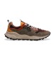 Flower Mountain Leder Turnschuhe Yamano3 braun