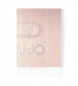 Liu Jo Beigefarbener Logo-Schal