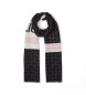 Liu Jo Logo printed scarf black