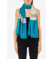 Liu Jo Scarf with blue logo print