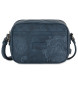 Lois Jeans Double compartment shoulder bag 302683 navy blue colour