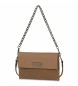Lois Jeans LOIS Women's shoulder bag with interchangeable handles 311766 taupe colour