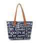 Lois Jeans Shopper tas 316381 marineblauwe kleur