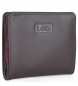 Lois Jeans Brieftasche aus Leder 202044 dunkelbraun-10x8,7cm