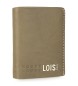 Lois Jeans Brieftasche 205520 khaki-Lederfarbe
