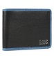 Lois Jeans Carteira de couro RFID 206708 cor preto-azul