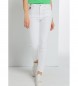 Lois Jeans Pantalon Caja Media - Highwaist Skinny Ankle blanco