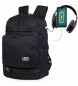 Lois Jeans Backpack with Usb 305437 -31x45x14 cm- black