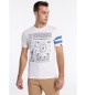 Lois Jeans White Graphic T-shirt