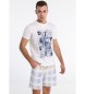 Lois Jeans T-shirt graphique  manches courtes, blanc