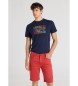 Lois Jeans Bermuda Twill-stof rÃ¸d