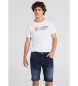 Lois Jeans Modre Slim fit kratke hlače iz džinsa