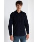 Lois Jeans LOIS JEANS - Long sleeve navy micro corduroy shirt