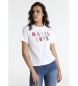 Lois Jeans Maglietta bianca a maniche corte